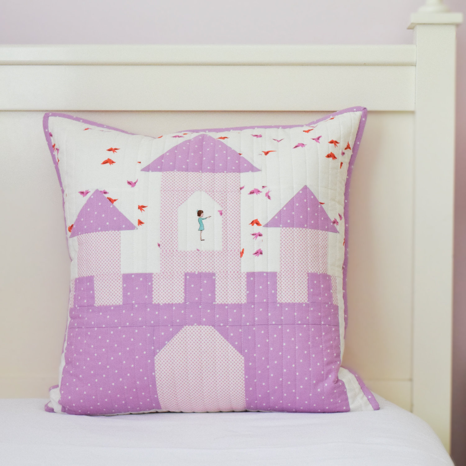 Sew Solid Castle Pillow & A Giveaway She Quilts Alot